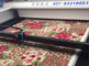 Synthetic Carpet Laser Cutting Machine High Accurate Process No Waste
